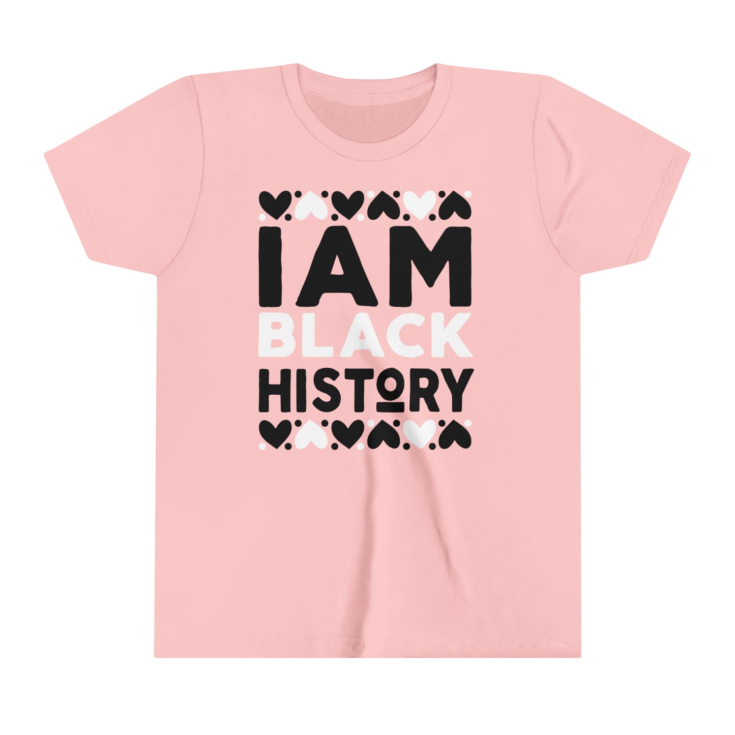 I Am Black History Youth Tee (Black/white)