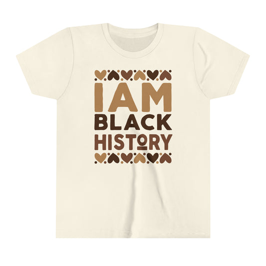 I Am Black History Youth Tee (Brown/Golden brown)