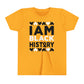 I Am Black History Youth Tee (Black/white)