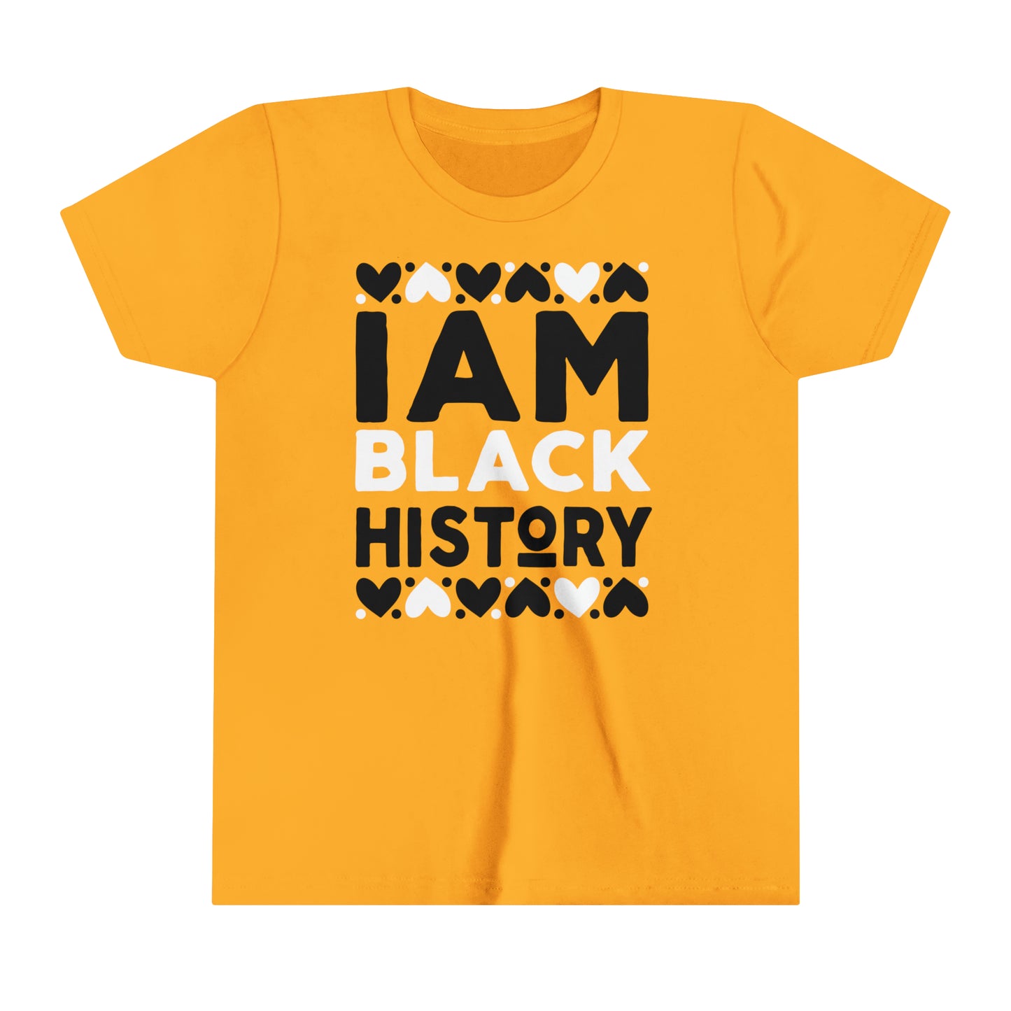 I Am Black History Youth Tee (Black/white)