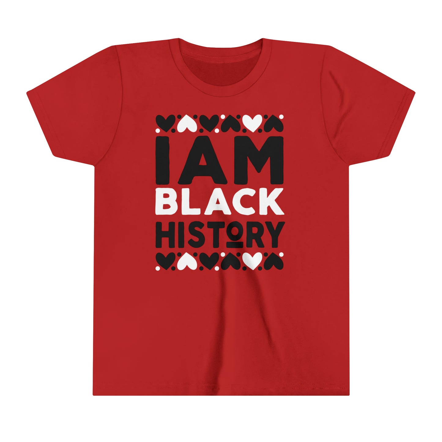 I Am Black History Youth Tee (Black/white)