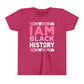 I Am Black History Youth Tee (pink/purple/white)