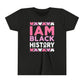 I Am Black History Youth Tee (pink/purple/white)