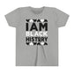 I Am Black History Youth Tee (Black/white)